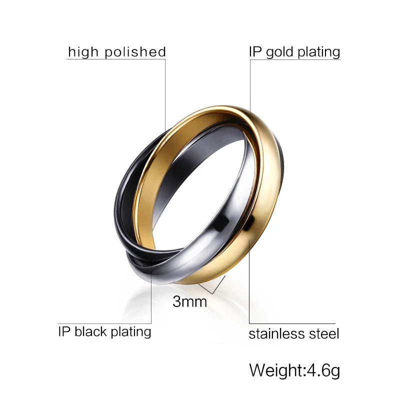 INTERLOCKED TRIPPLE RING