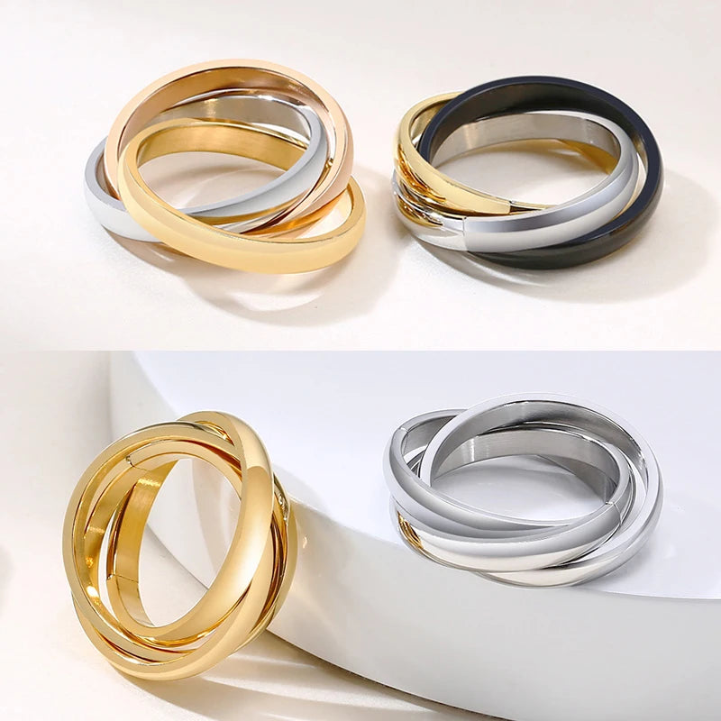 INTERLOCKED TRIPPLE RING