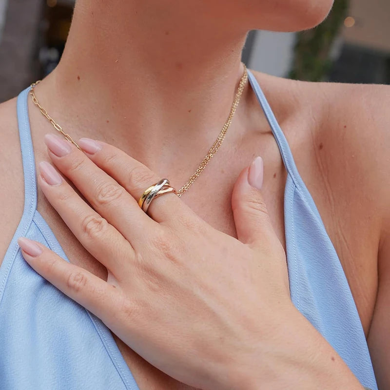 INTERLOCKED TRIPPLE RING